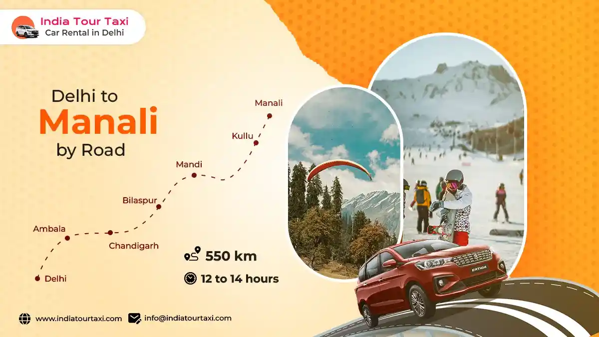 Delhi to Manali by Road